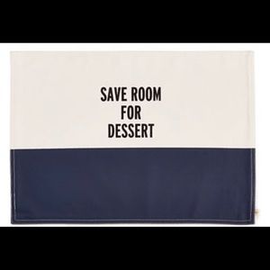Kate spade ♠️ 3 pieces Save room for cake Placemat
